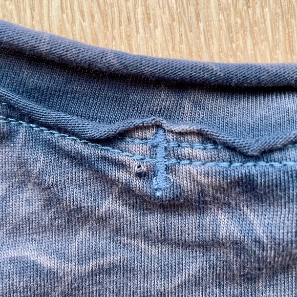 WANT YOU SIDE SLIT POCKET T-SHIRT IN DUSTED DENIM - Picture 12 of 12